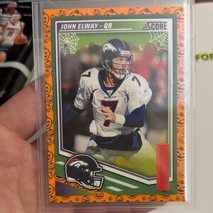 Panini Halloween Football Trading Card - Orange and Green